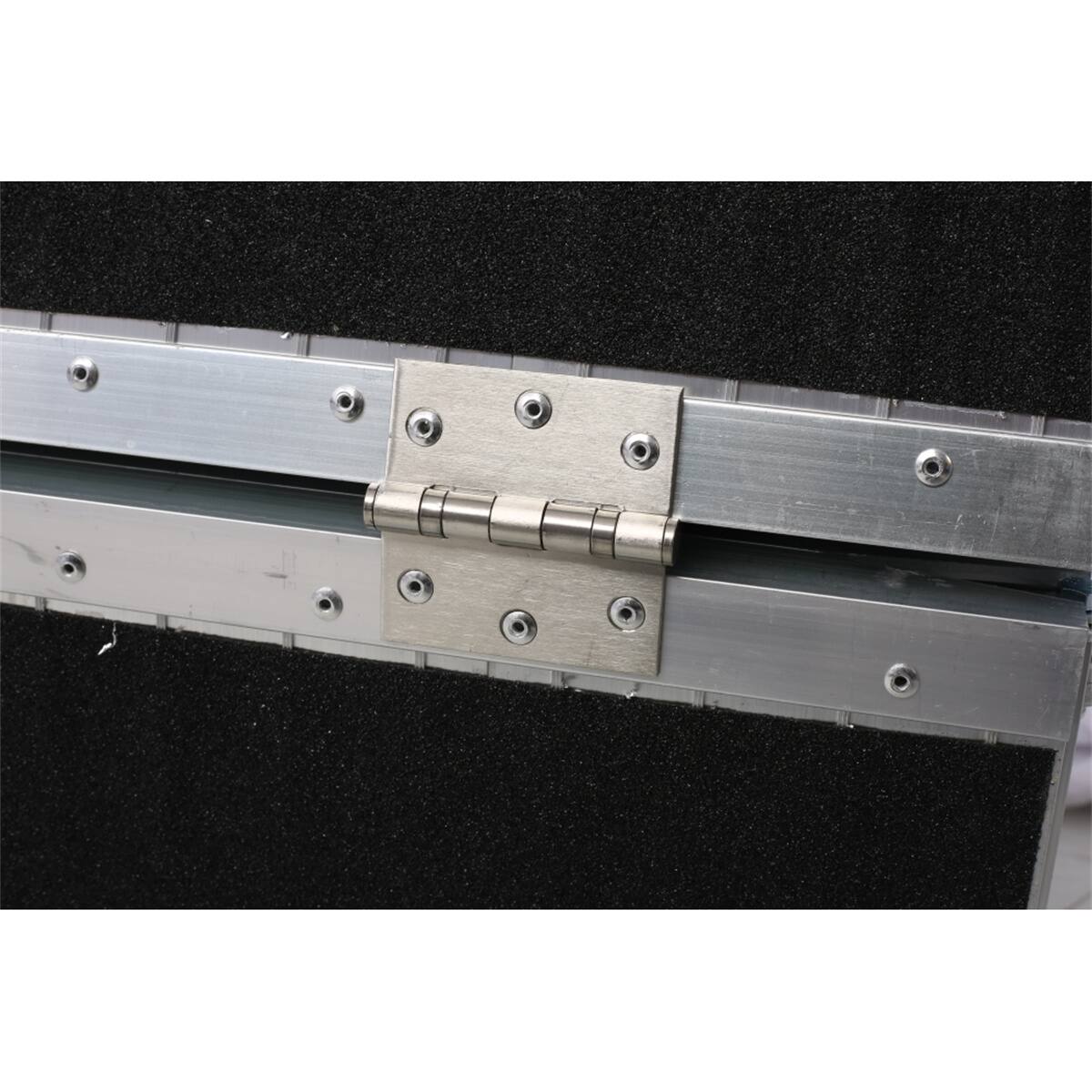 Alt View 7. HTUTWOO - Wheelchair Ramp 5ft - Foldable Threshold Ramp, 600 Pound Capacity, Non-Skid Surface, Two Separate Pieces for Home Steps - Silver.