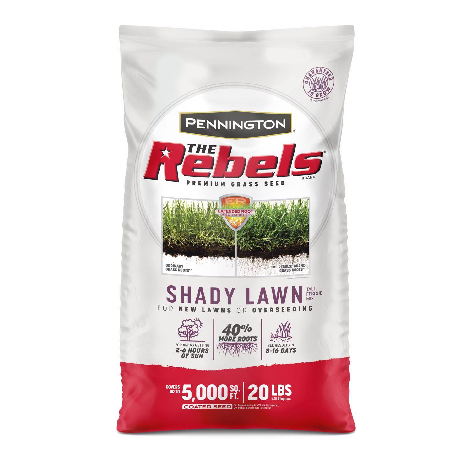 Pennington - The Rebels Tall Fescue Grass Partial Shade/Sun Grass Seed 20 lb price history on PriceWatchPro