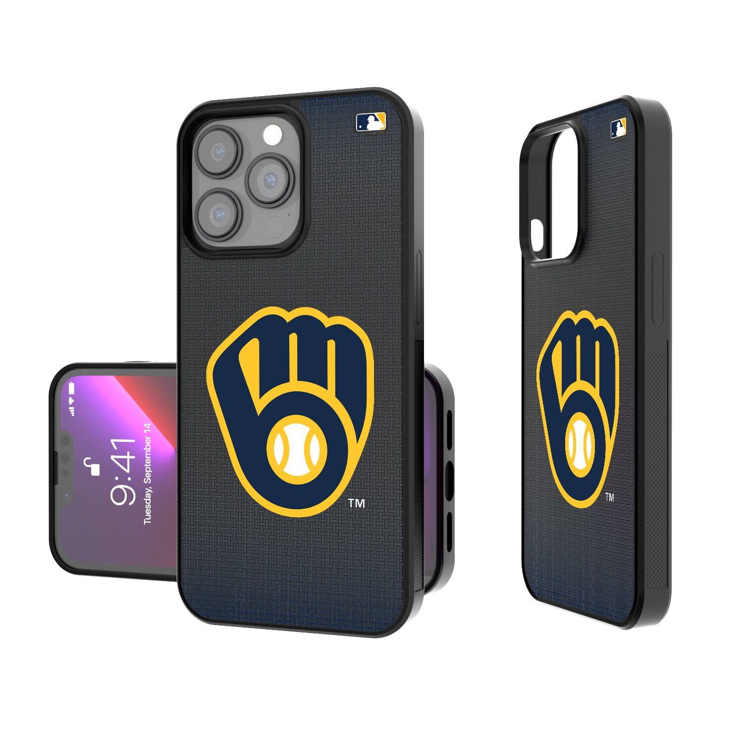 Keyscaper - MLB - Milwaukee Brewers - Linen Logo iPhone Bump Case - 16 Pro - Black price history on PriceWatchPro