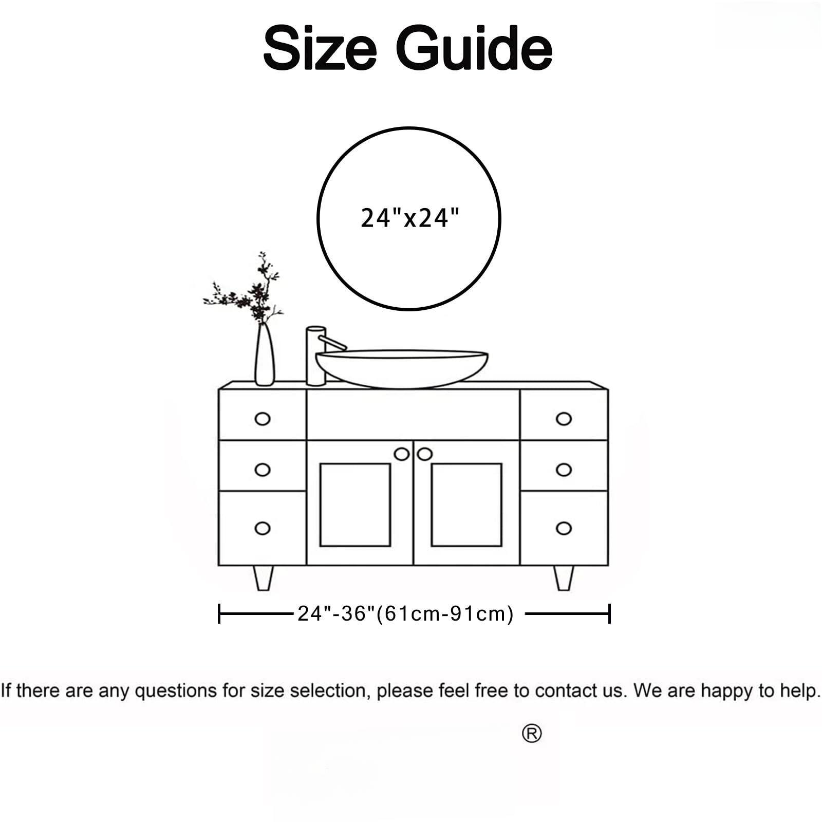 Size Guide

24"x24"

24"-36" (61cm-91cm)

If there are any questions for size selection, please feel free to contact us. We are happy to help.