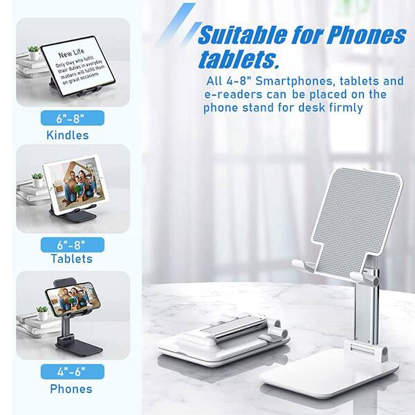 New Life who Ntis Only thay duties in keglan tham their will MS matters great occasions on 6"-8" Kindles Suitable for Phones tablets. All 4-8" Smartphones, tablets and e-readers can be placed on the phone stand for desk firmly 6"-8" Tablets 4"-6" Phones