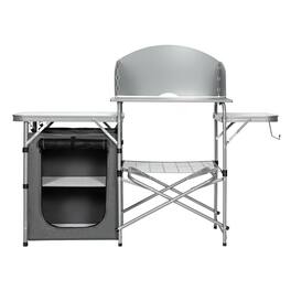 Boyel Living - Folding BBQ Grilling BBQ Grill Patio Table 575in L x 440in W x 220in H - Gray