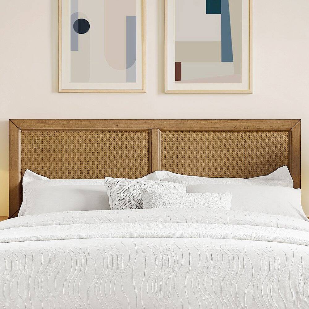 Alt View 3. Crosley Furniture - Katia King Headboard Driftwood - Driftwood.