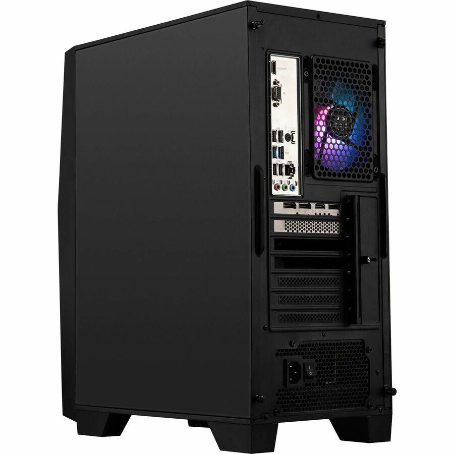 Alt View 3. MSI - MSI Codex R2 Gaming PC, Intel Core i5-14400F, RTX 4060, 32GB , 1TB SSD, Win11 Pro - Mid tower Gaming PC with RGB, Intel - Black.