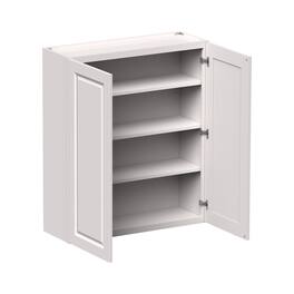 Boyel Living - 36-in W x 42-in H x 12-in D Shaker RTA Kitchen Wall Cabinet with Soft-Close Doors - Glacier White
