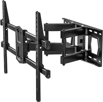 Front. FINEAK - Full Motion TV Wall Mount Bracket with Articulating Swivel Tilt Extension Leveling, fits Most 42-82 Inch TVs - Black.
