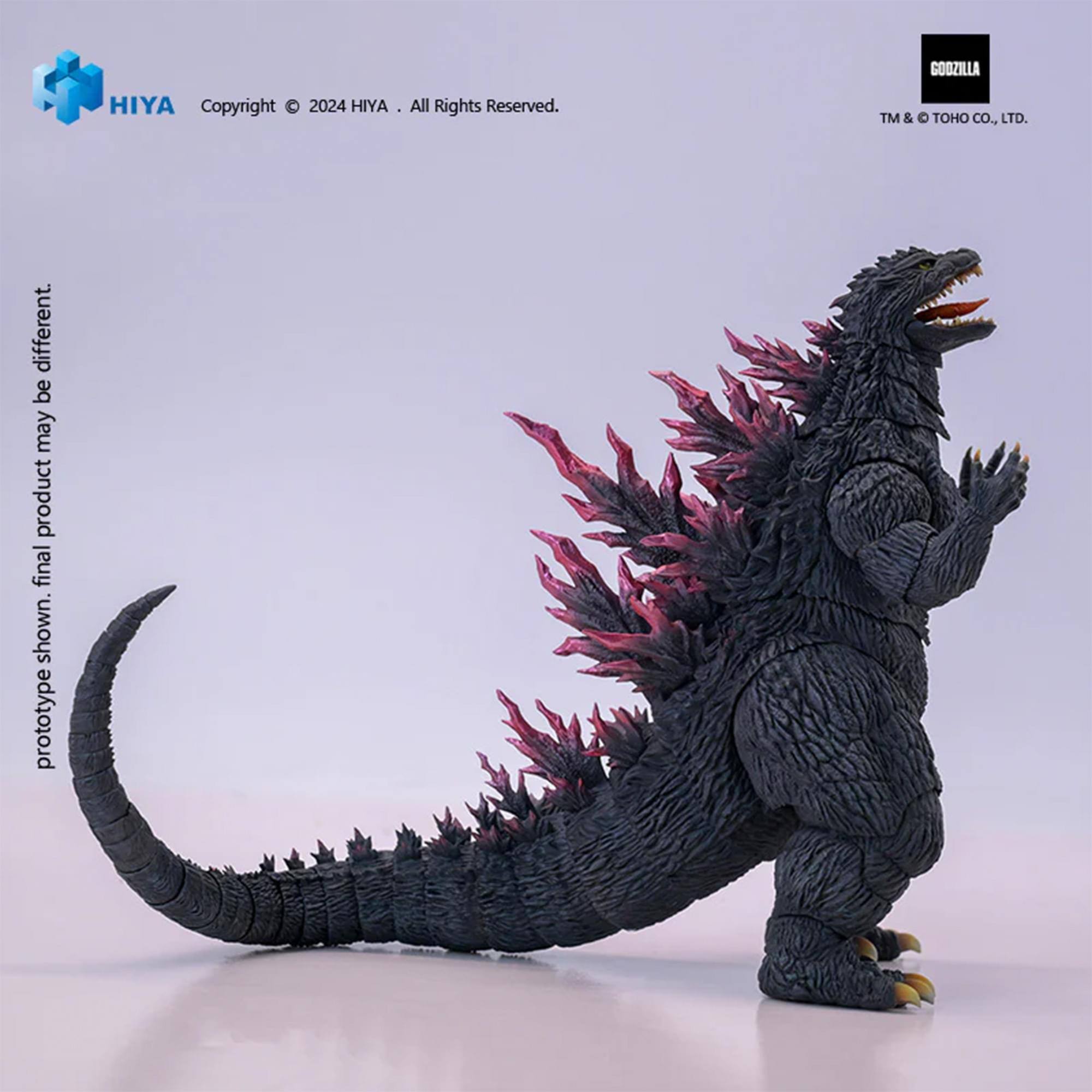 GOOZILLA  
HIYA  
Copyright © 2024 HIYA . All Rights Reserved.  
TM & TOHO CO., LTD.  
prototype shown. final product may be different.