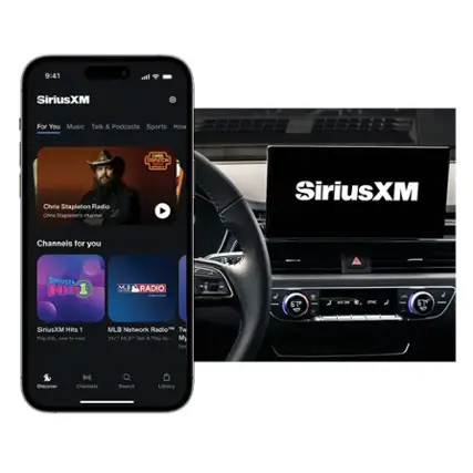 SiriusXM For You Music Talk & Podcasts Sports How CHAIS STRPLEION N Chris Stapleton Radio Chris Stapleton's channel SiriusXM Channels for you SIRIUSIM HITS1 MLB RADIO . ME ao 67F A AC ON STNC - F 1 SiriusXM Hits 1 Pop hits, now to next MLB Network Radio" TM Tw 24/7 MLB Talk & Play-by-... My Ne Discover gog Channells Search Library