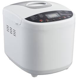 Mirfee - 2LB Bread Maker, 19-in-1 Programmable w/ Gluten-Free Setting, Nonstick Ceramic Pan, 3 Loaf & Crust Options - White