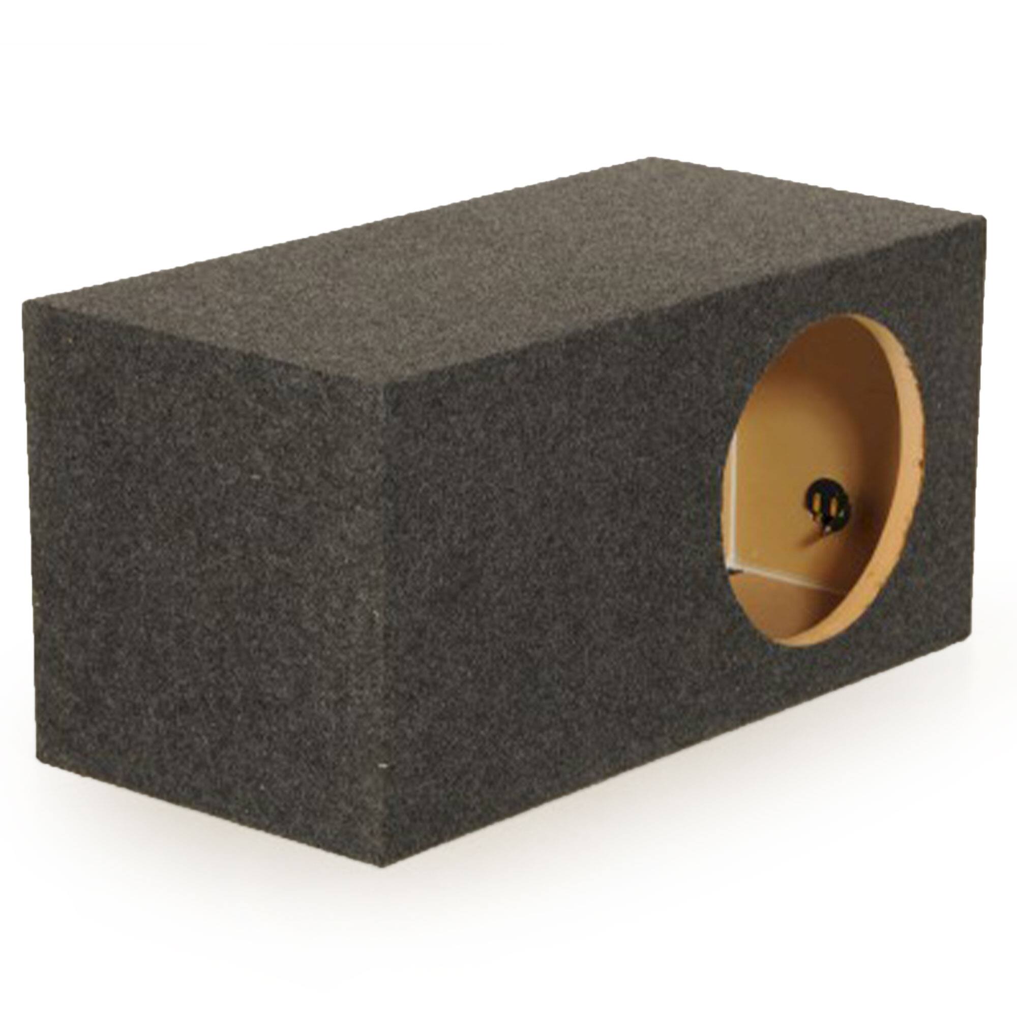 Front. QPower - QPower 15" Heavy Duty Single Vented Extra Large Vehicle Subwoofer Enclosure Box - Gray.