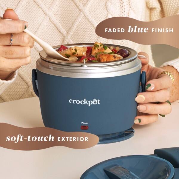 FADED blue FINISH crockpot Power soft-touch EXTERIOR