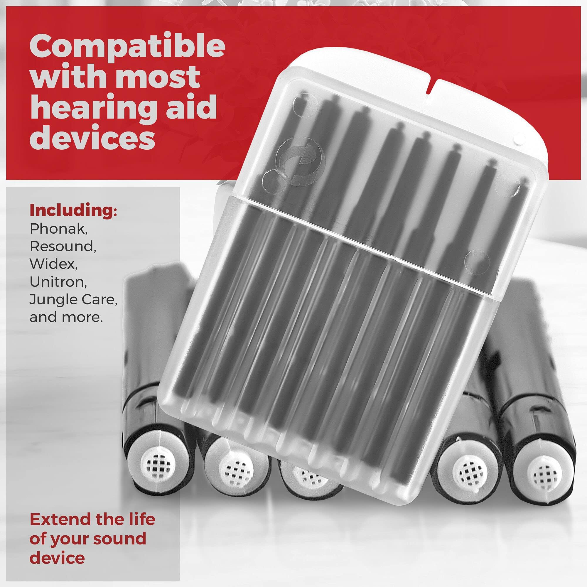 Compatible with most hearing aid devices

Including:
Phonak,
Resound,
Widex,
Unitron,
Jungle Care,
and more.

Extend the life of your sound device