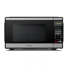 Farberware - Countertop Microwave Oven, 0.9 Cu. Ft., 900W, Black - Stainless Steel