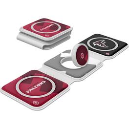 Keyscaper - Atlanta Falcons 3-in-1 Foldable Charger - White