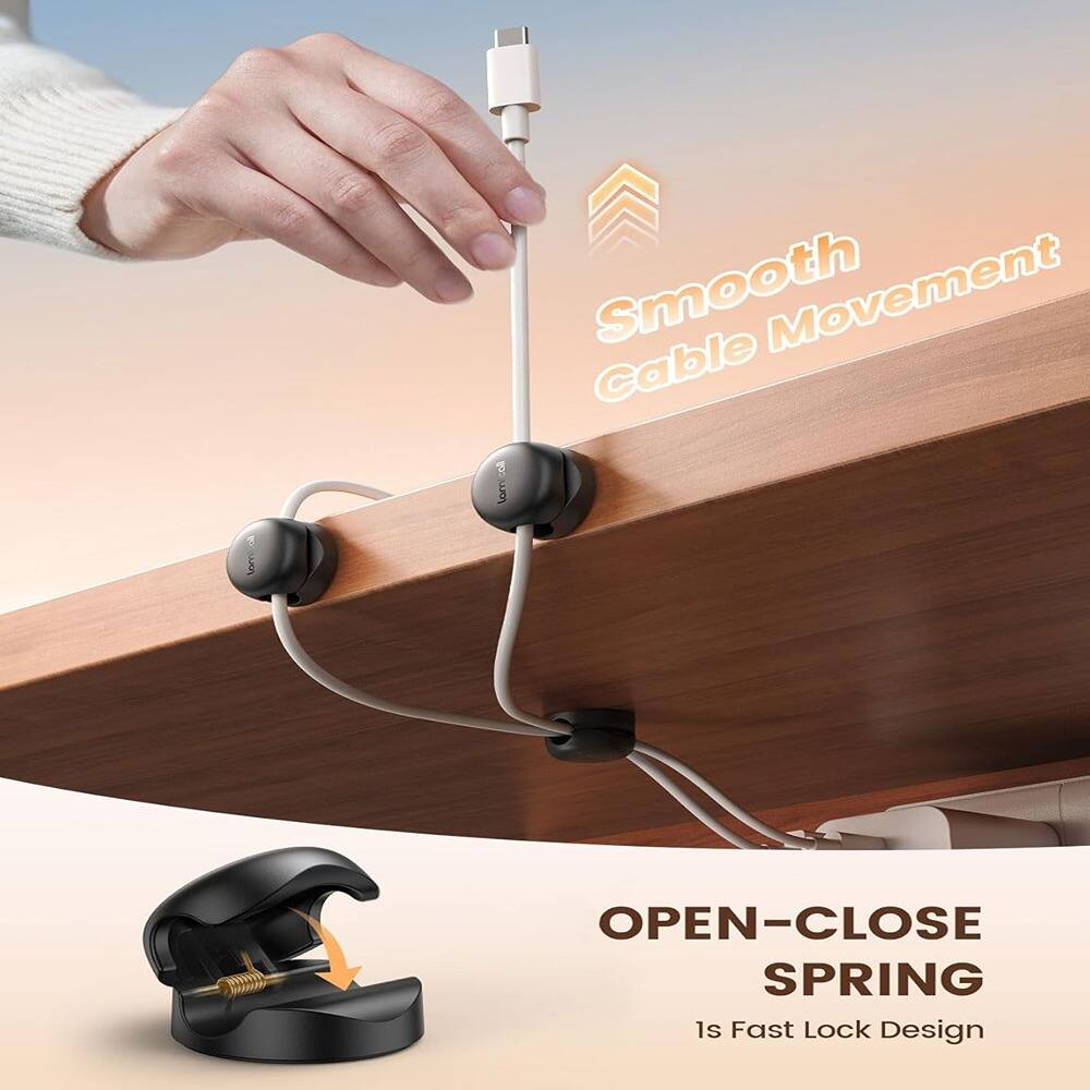 Smooth Cable Movement

OPEN-CLOSE SPRING
1s Fast Lock Design