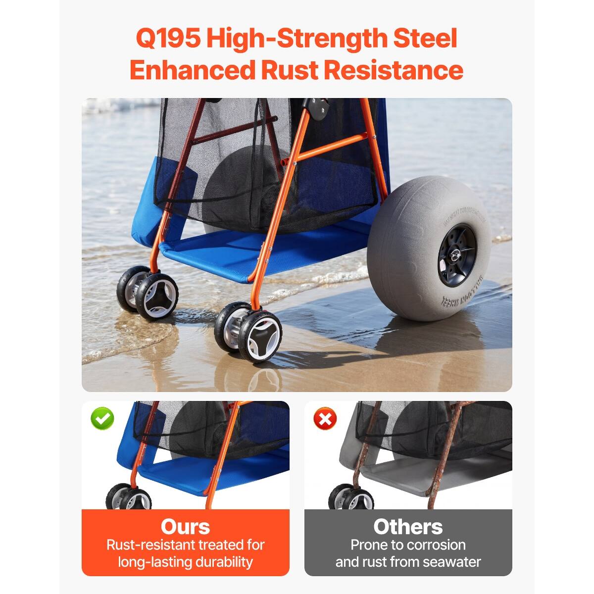 Q195 High-Strength Steel Enhanced Rust Resistance

Ours
Rust-resistant treated for long-lasting durability

Others
Prone to corrosion and rust from seawater