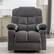 Alt View 3. Boyel Living - Oversized Massage Rocker Recliner Chair Rocking Chairs for Adults with 2 Cup Holders and USB Charge - Grey.