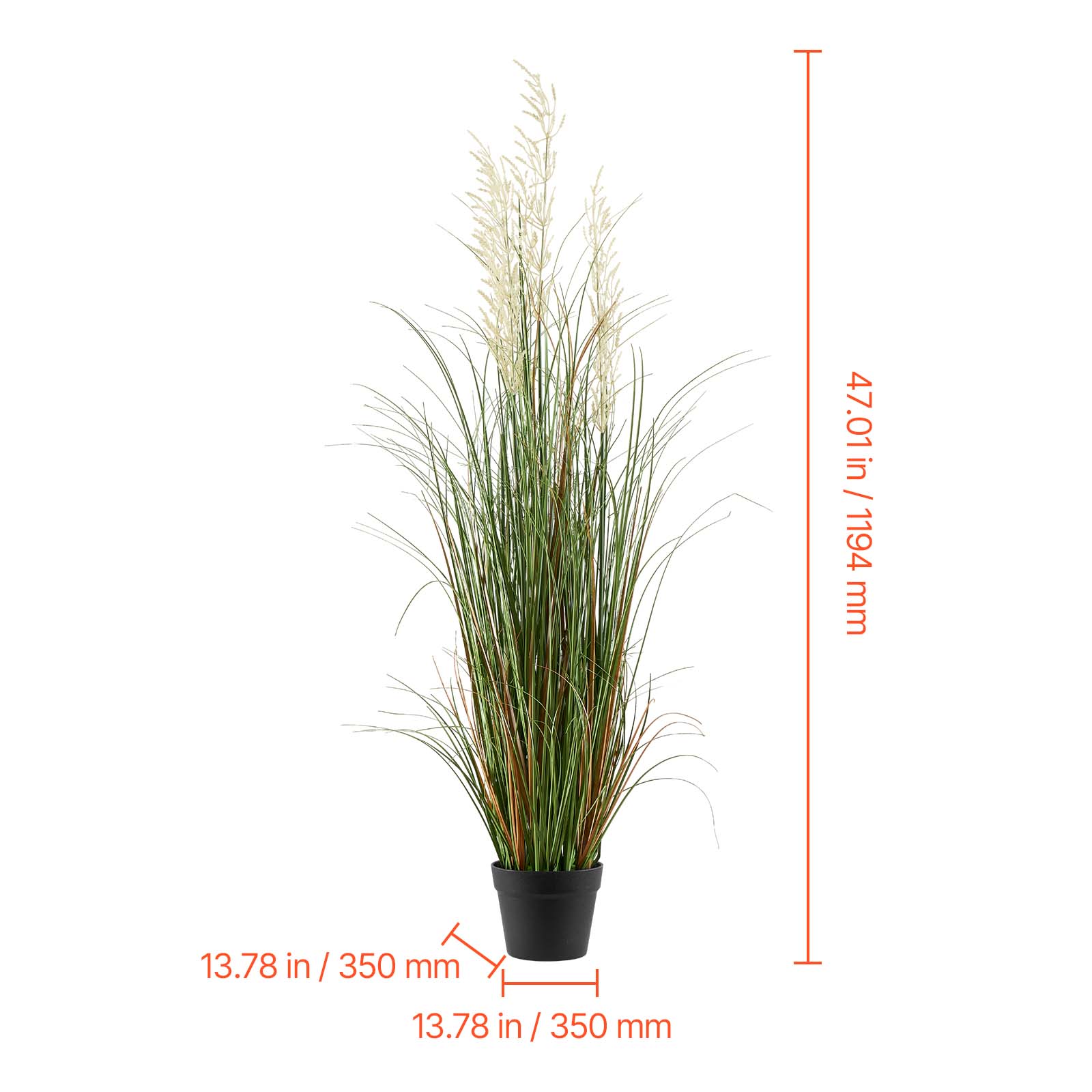 47.01 in / 1194 mm  
13.78 in / 350 mm  
13.78 in / 350 mm