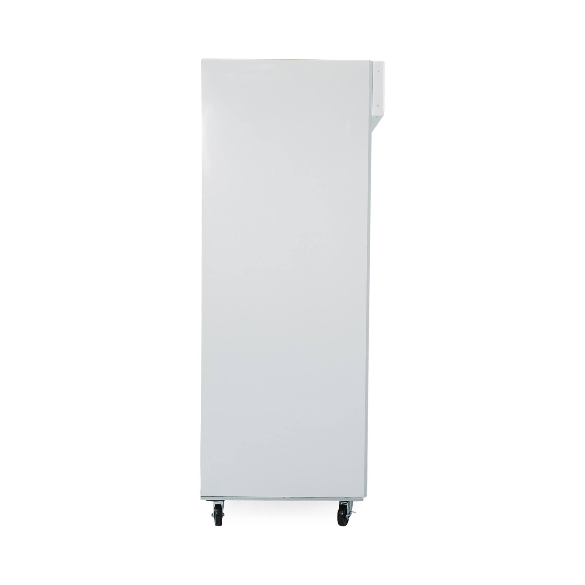 Alt View 1. Magic Chef - Commercial 53 in. W 45 cu. ft. Glass Door Refrigerator in White and Black - White.