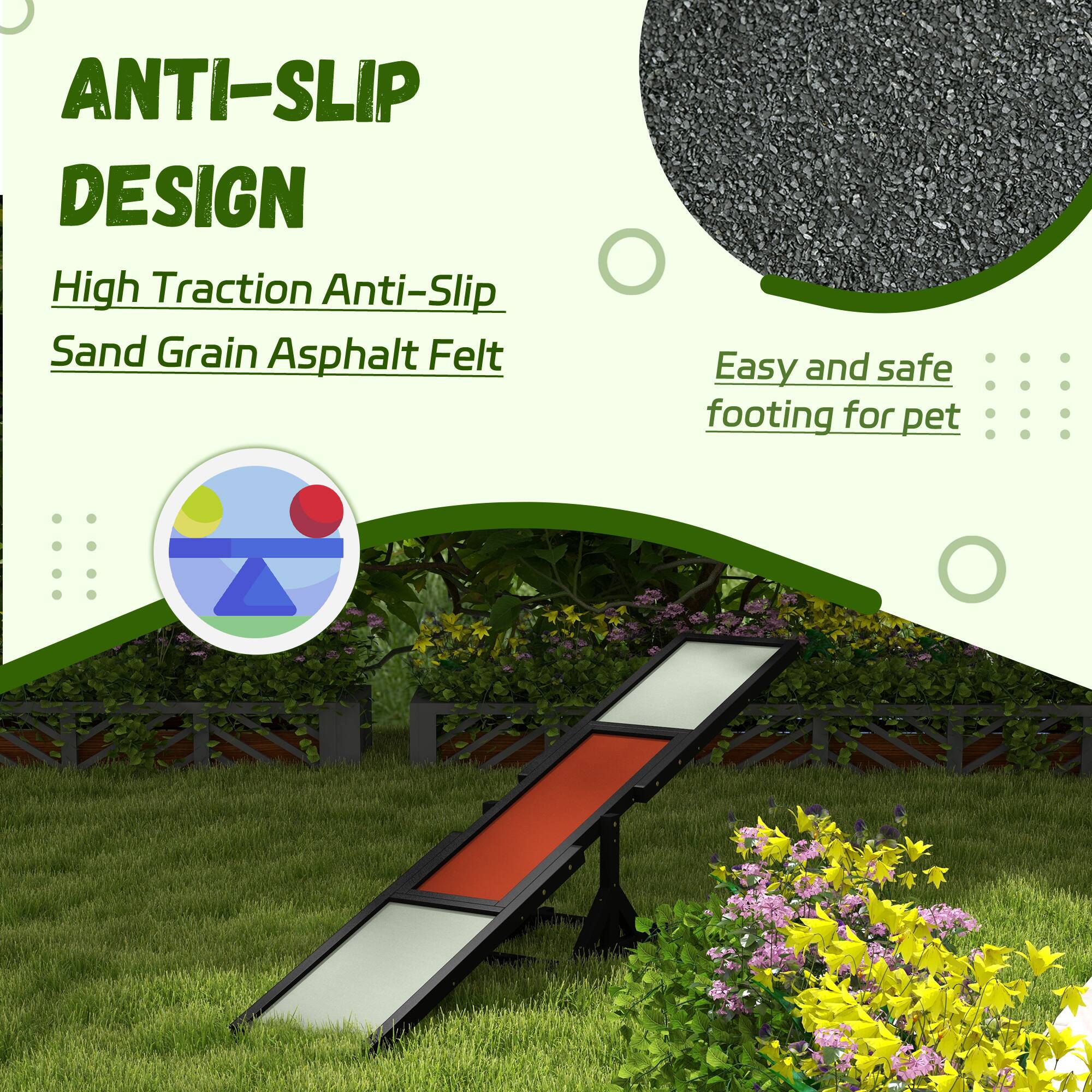 ANTI-SLIP DESIGN

High Traction Anti-Slip Sand Grain Asphalt Felt

Easy and safe footing for pet