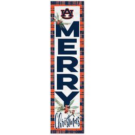 Jardine - Auburn Tigers 12'' x 48'' Outdoor Christmas Leaner - White