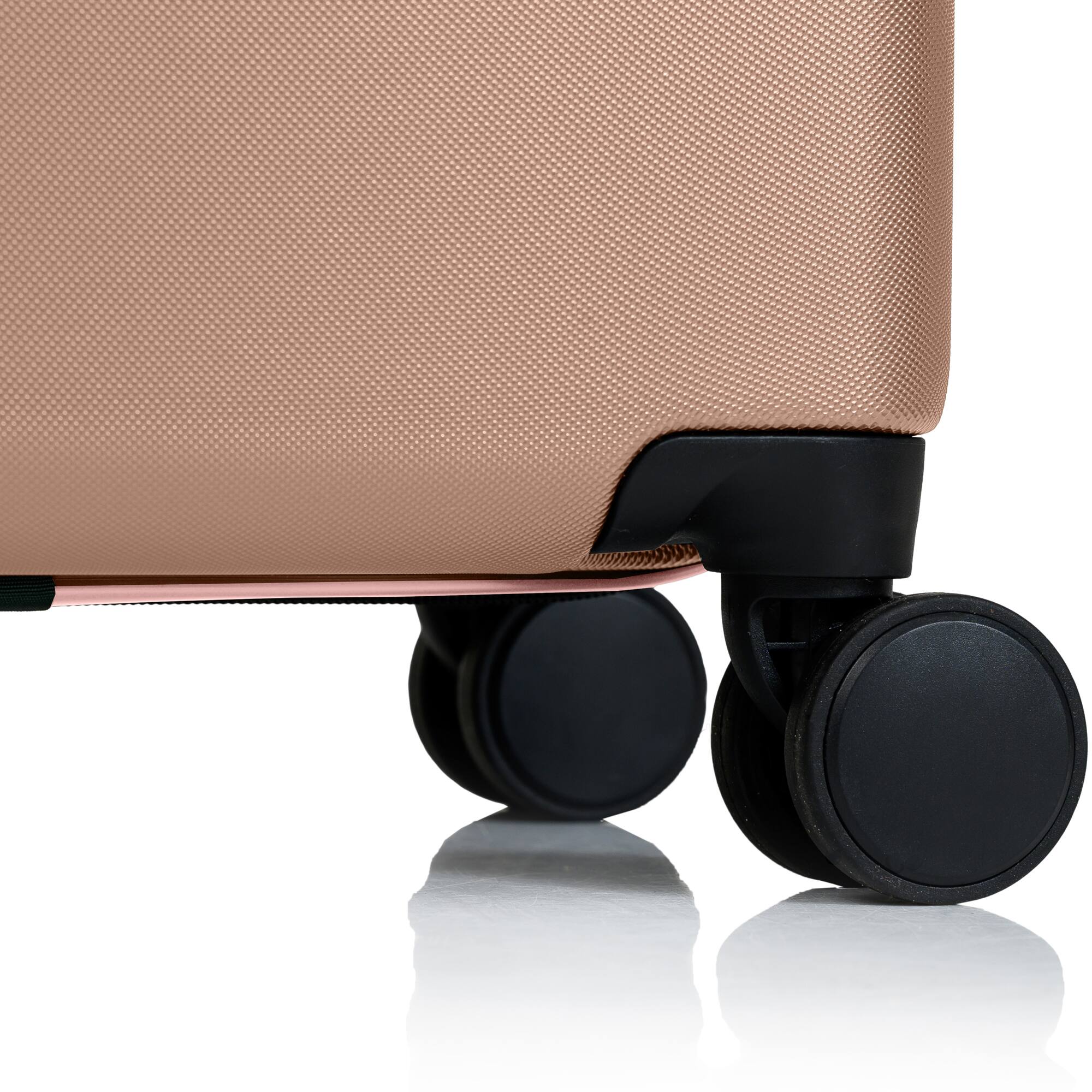 Alt View 1. Champs - Earth Collection - 3-piece Hardside Luggage set - Champagne.