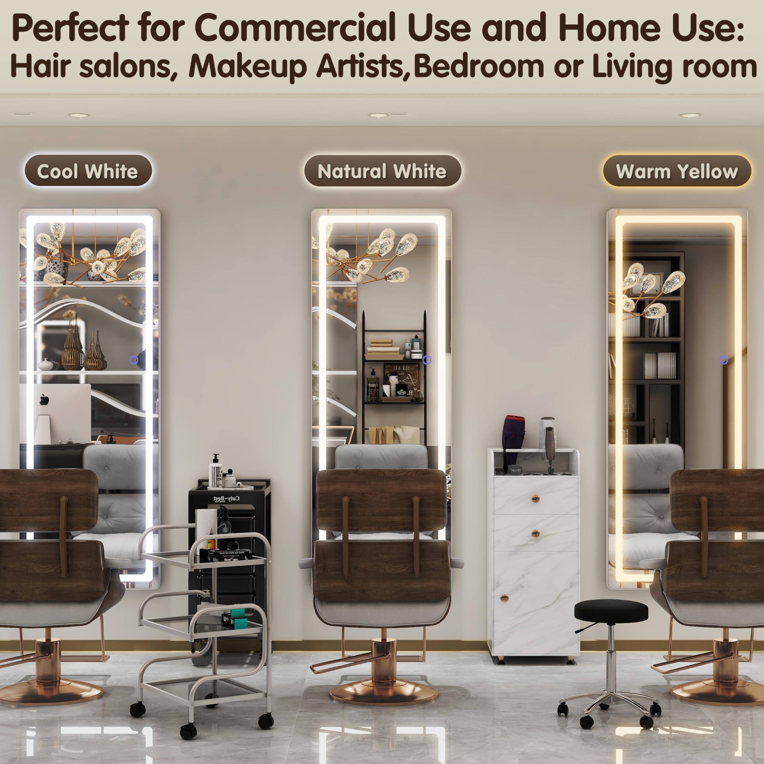 Perfect for Commercial Use and Home Use:  
Hair salons, Makeup Artists, Bedroom or Living room  

Cool White  
Natural White  
Warm Yellow