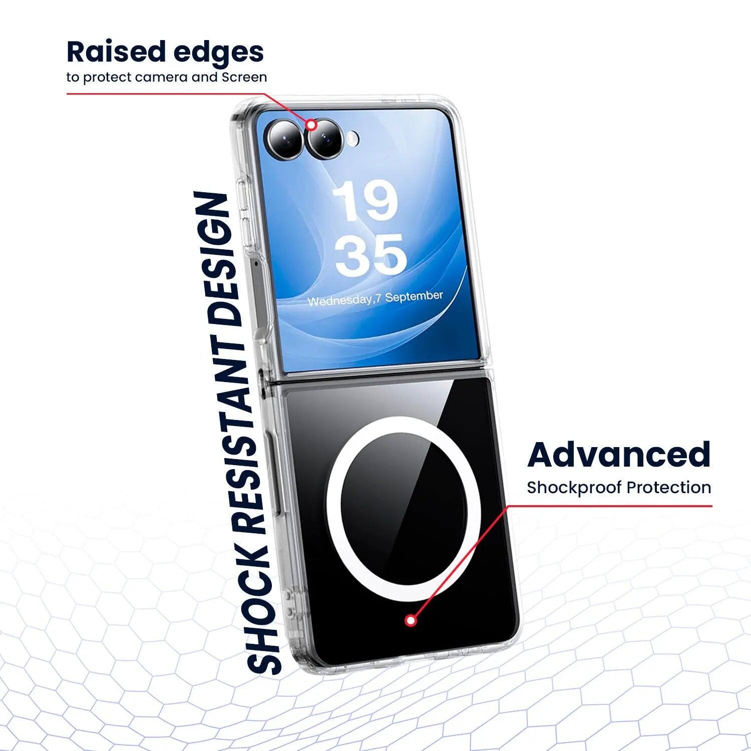 Raised edges to protect camera and Screen

19 35

Wednesday 7 September

SHOCK RESISTANT DESIGN

Advanced Shockproof Protection