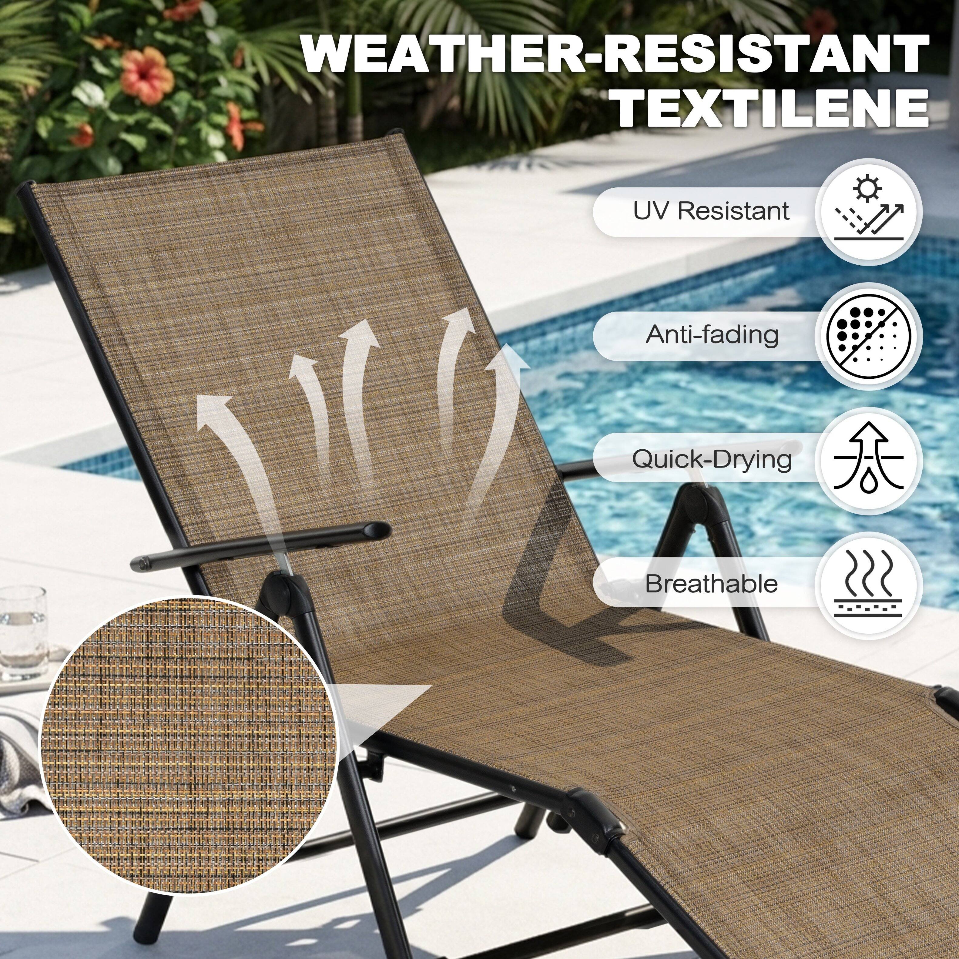 WEATHER-RESISTANT TEXTILENE

- UV Resistant
- Anti-fading
- Quick-Drying
- Breathable