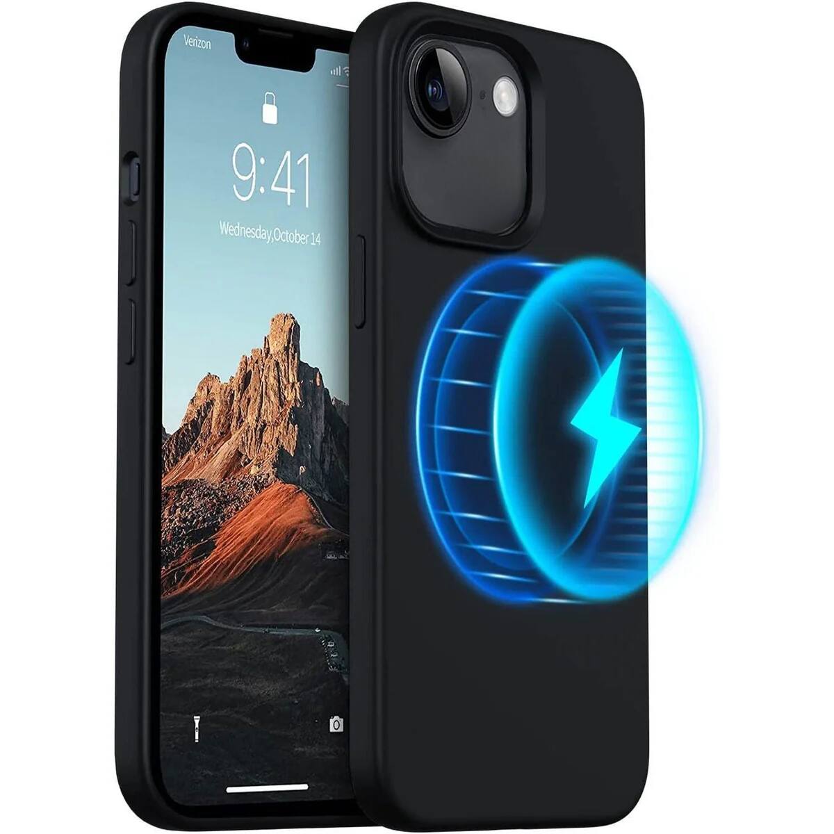 Custodia IPhone 16 DECODED Silicone - Verde Con MagSafe E Protezione Cadute - Foto 11