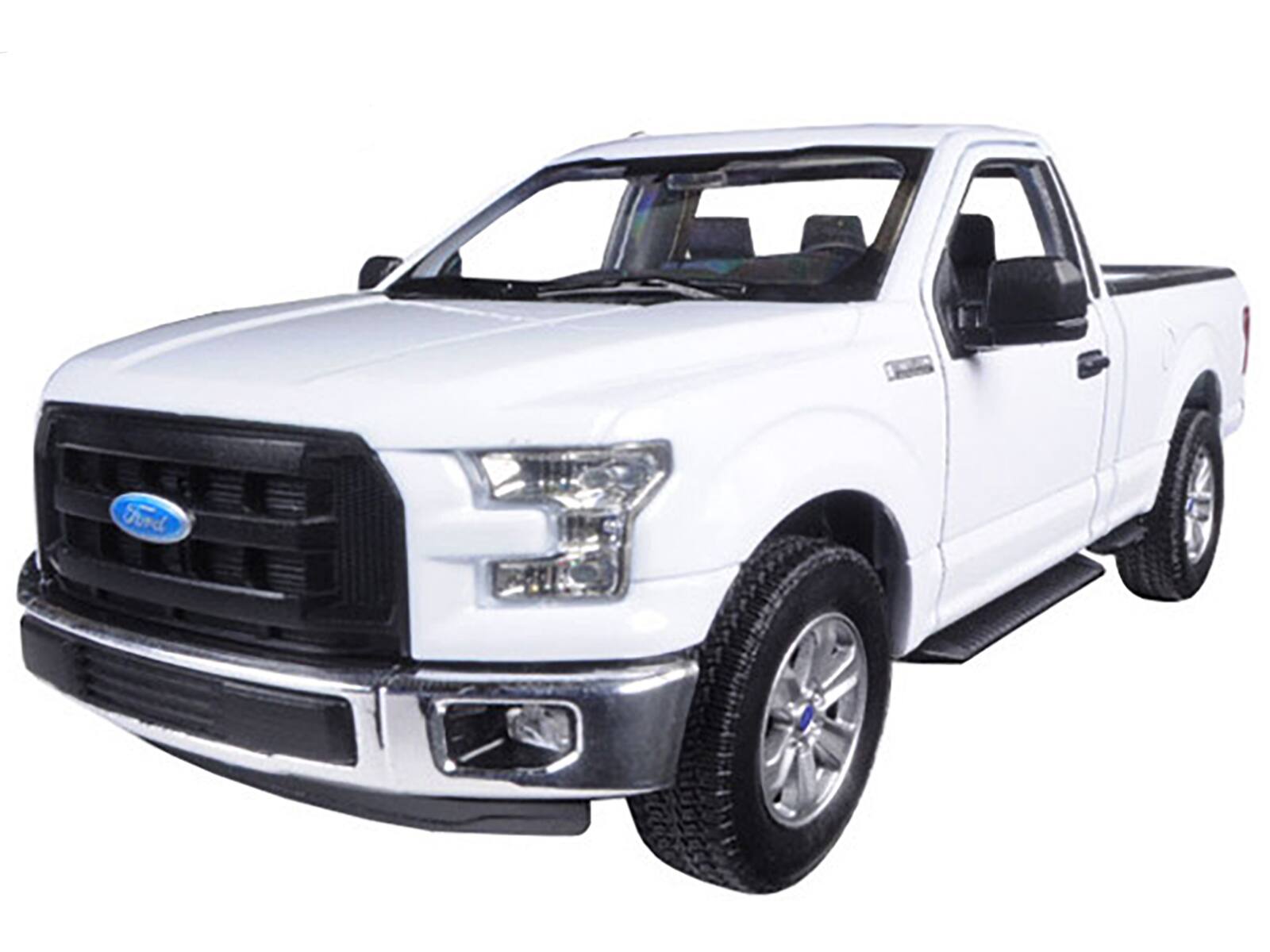 Angle. Welly - 2015 Ford F-150 Regular Cab Pickup Truck White 1/24-1/27 Diecast Model Car by Welly - White.