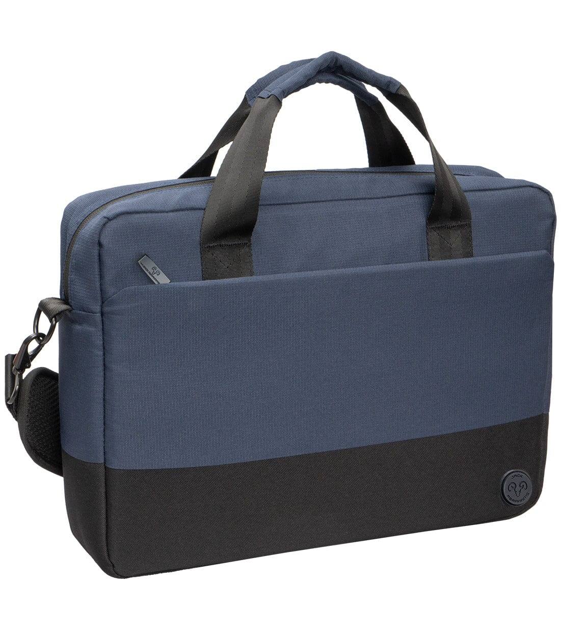 Front. Jack Abrahams - Jack Abraham's Velocity 18-Inch Laptop Sleeve Briefcase - blue.