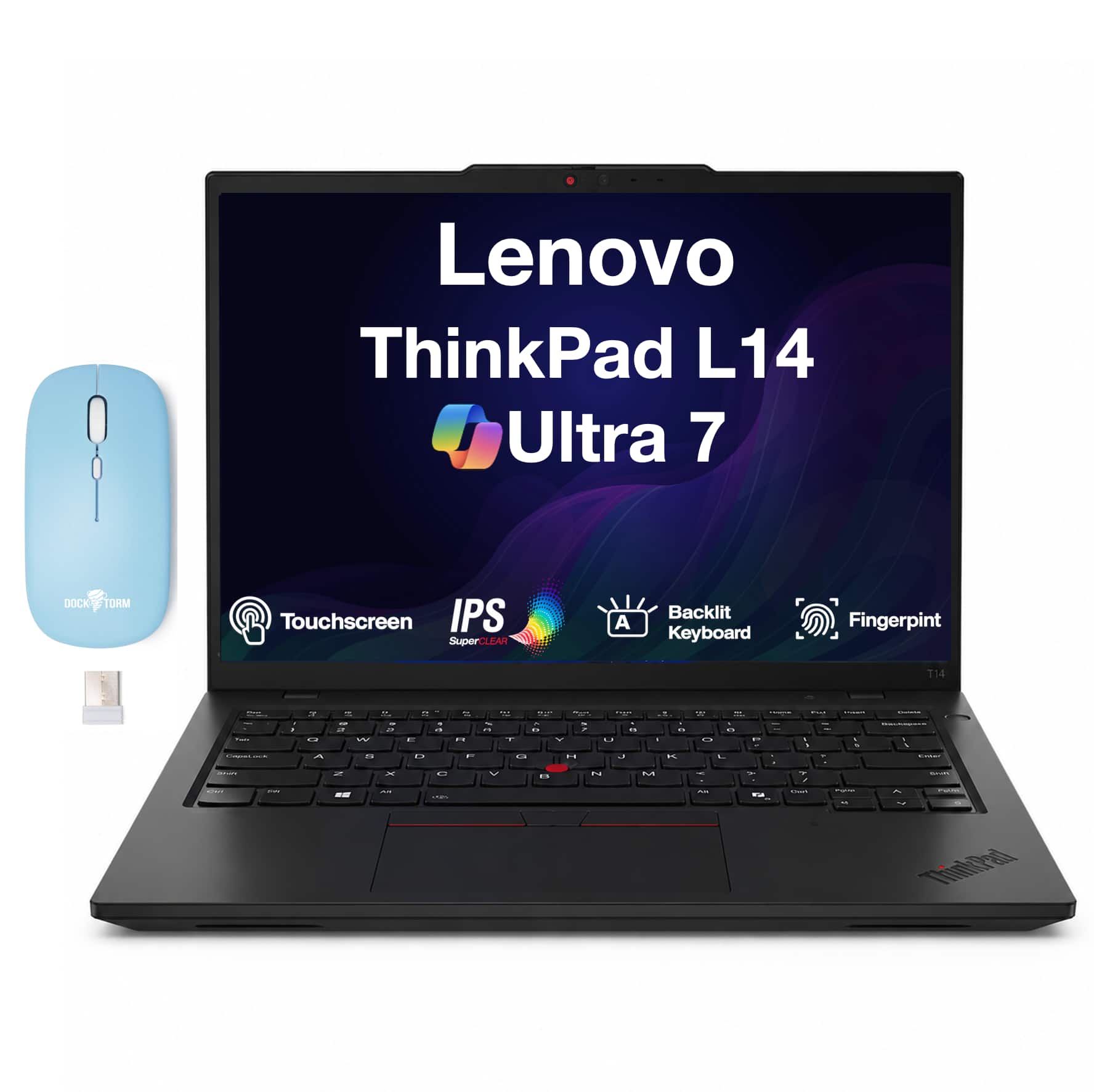 Lenovo - Upgraded - Thinkpad L14 Laptop 14.0 WUXGA Display (Ultra 7 165U, 16GB, 1TB SSD, Win 11 Pro) w/Dockztorm Wireless Mouse price history on PriceWatchPro