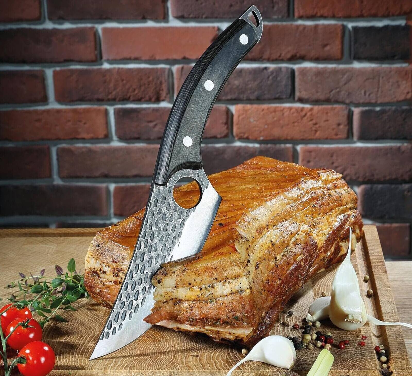 Alt View 3. Zassenhaus - Ranger 11-Inch Chef's Knife with Pakkawood Handle - Silver.