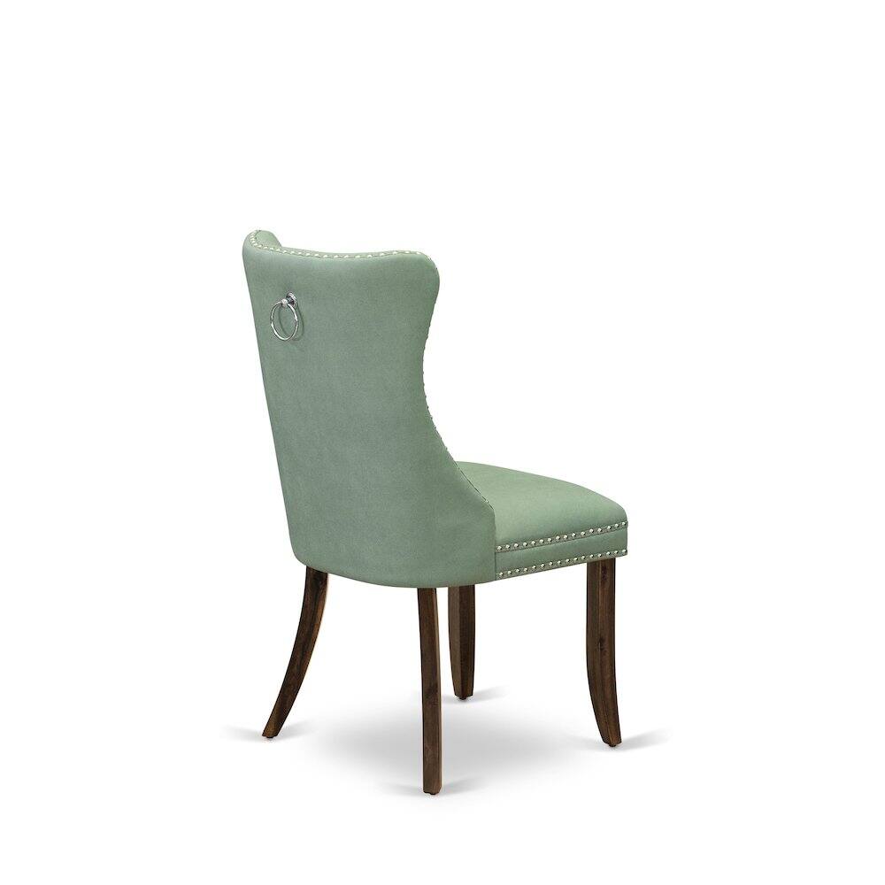 Alt View 1. East West Furniture - Parson Dining Room Chairs - Grey.