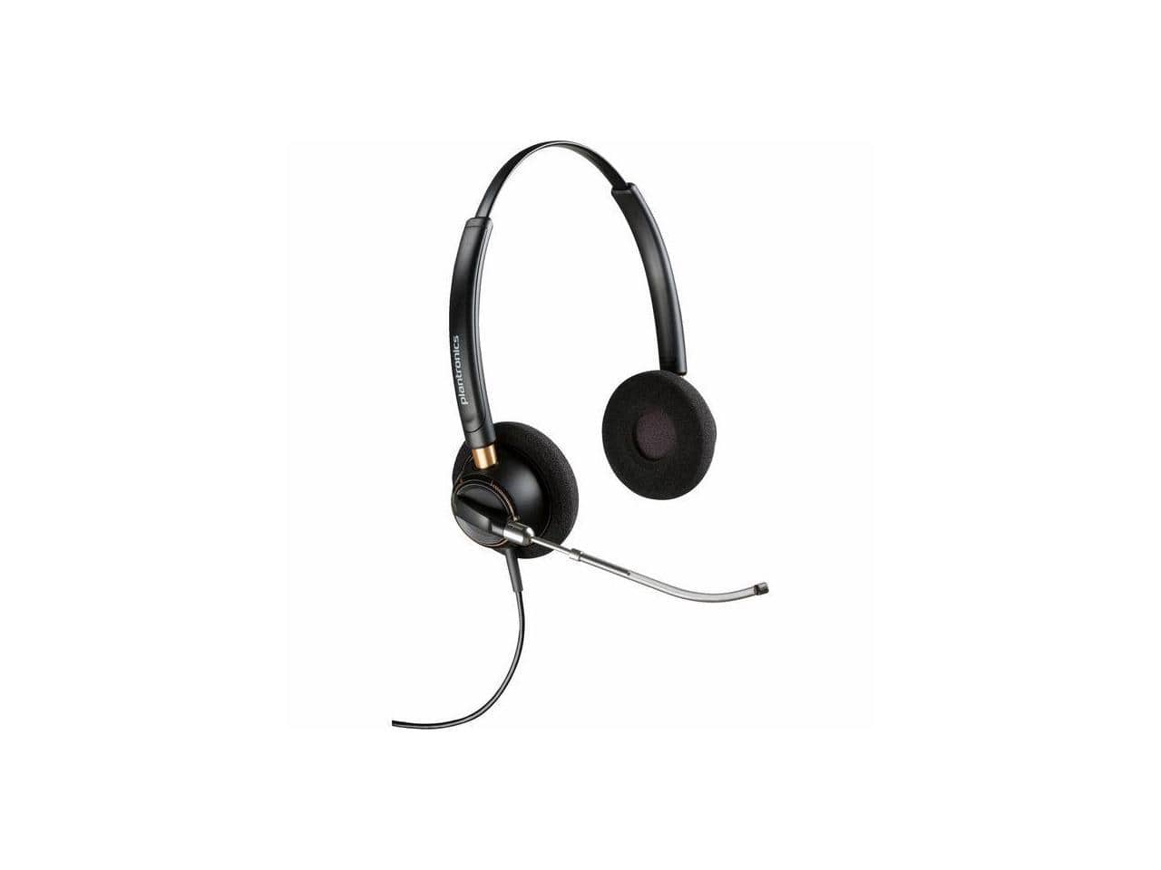 Photos - Headphones Poly HP -  EncorePro 520V Voice Tube Mic with Quick Disconnect Binaural Headset - Stereo - 3.5mm - 20 Hz - 10 kHz - 2.58 ft  