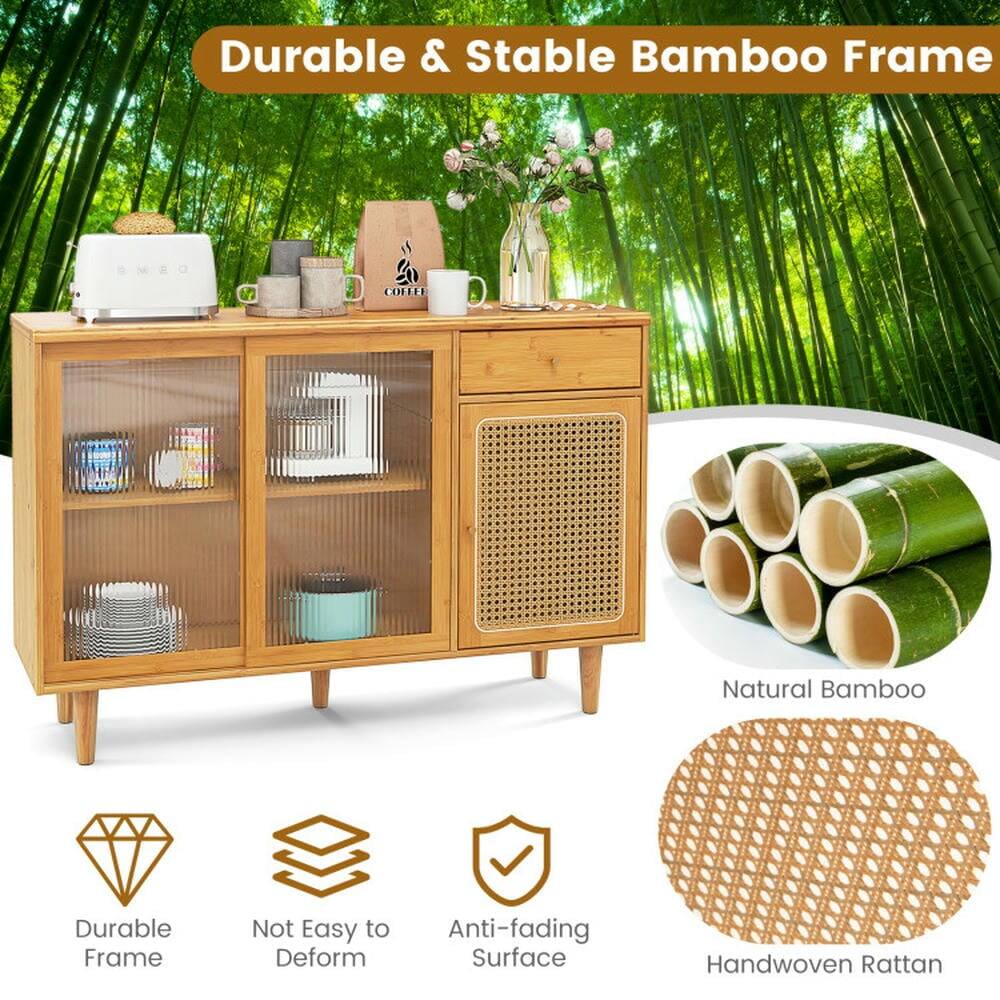 Durable & Stable Bamboo Frame

- Durable Frame
- Not Easy to Deform
- Anti-fading Surface
- Handwoven Rattan
- Natural Bamboo