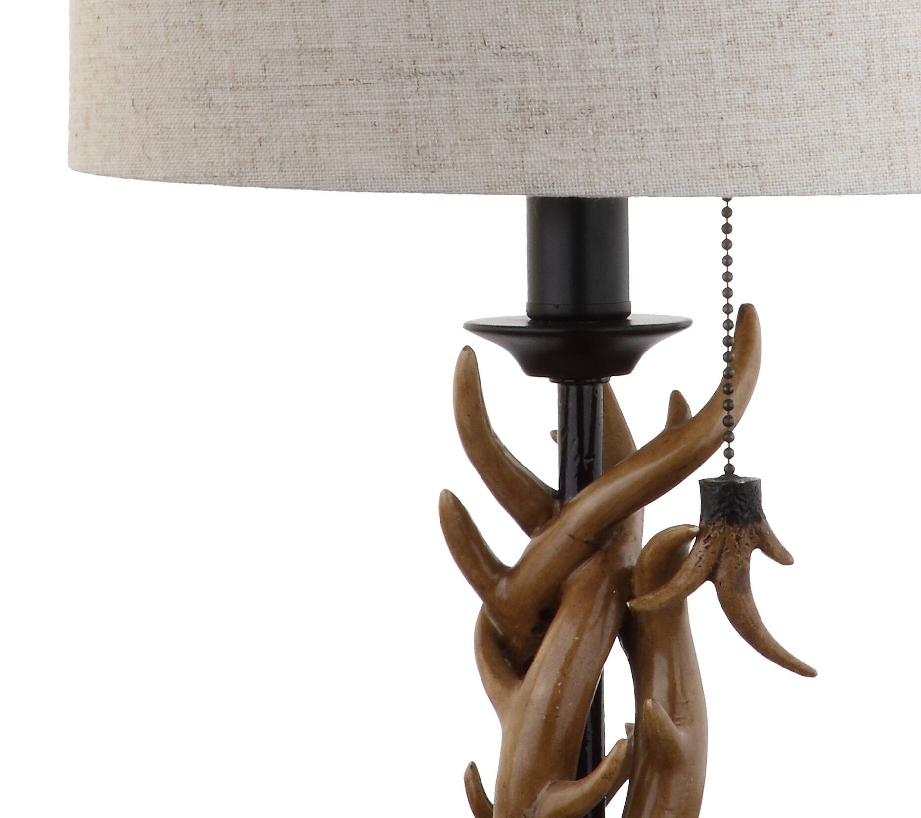 Alt View 6. Jonathan Y - Gaston 20.5" Resin Mini LED Table Lamp, Brown - Black/Brown.