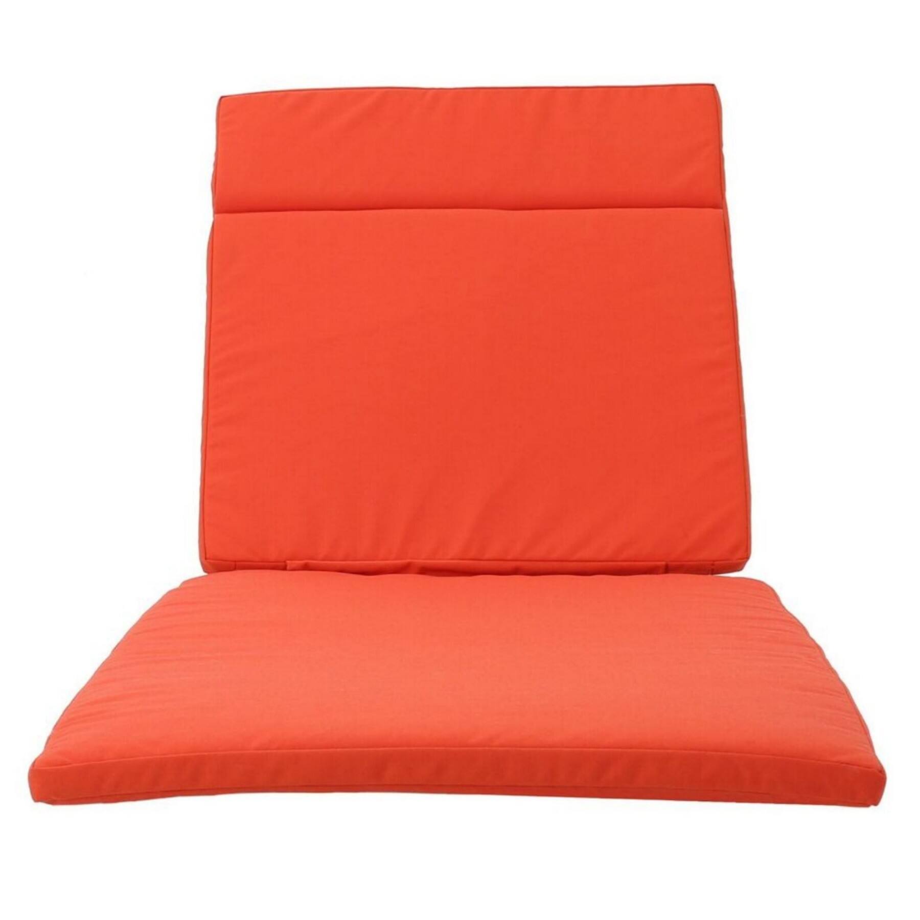 Alt View 10. Ecooso - 2PCS Outdoor Chaise Lounge Cushion，Water-Resistant，100% Polyester Fabric, No Assembly Required(Without Chaise Lounge) - Orange.
