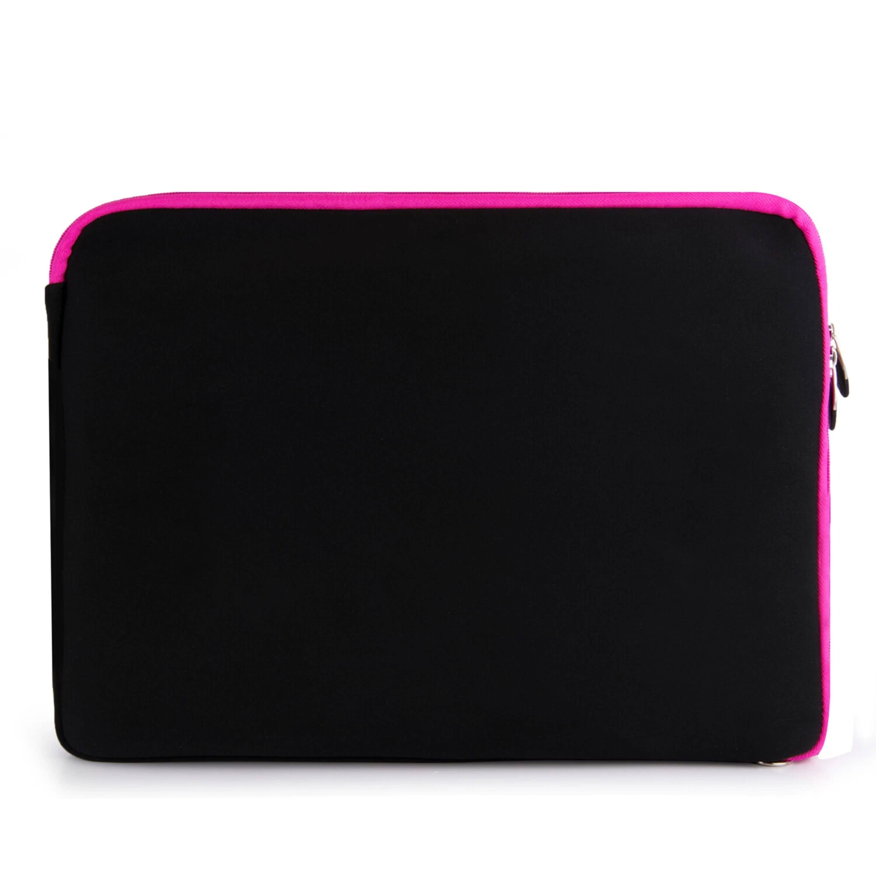 Angle. Kitcheniva - Neoprene Laptop Sleeve Case Bag For 17" Laptop Black/Pink - Black/Pink.