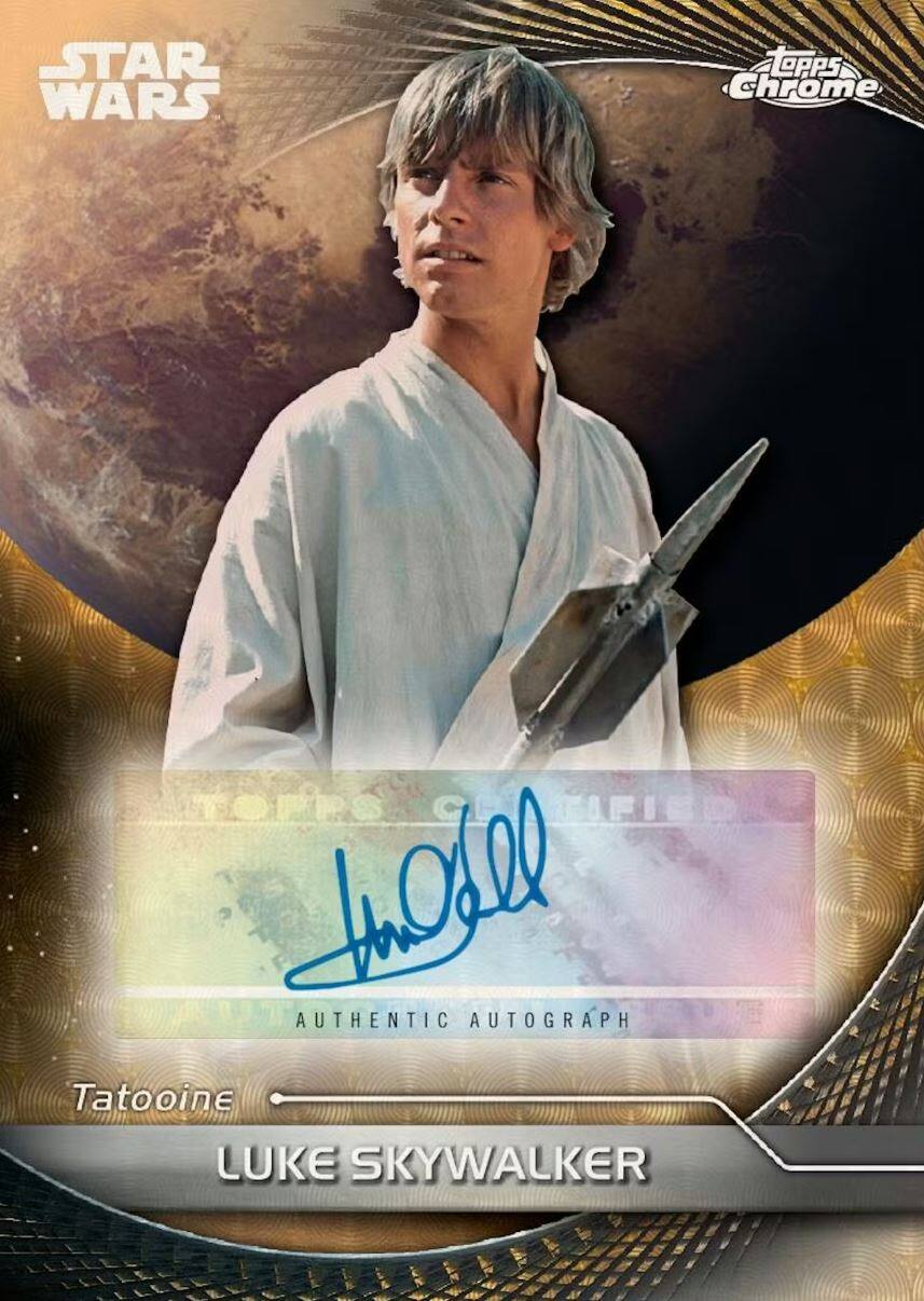 STAR WARS  
LOPPS Chrome  
AUTHENTIC AUTOGRAPH  
Tatooine  
LUKE SKYWALKER