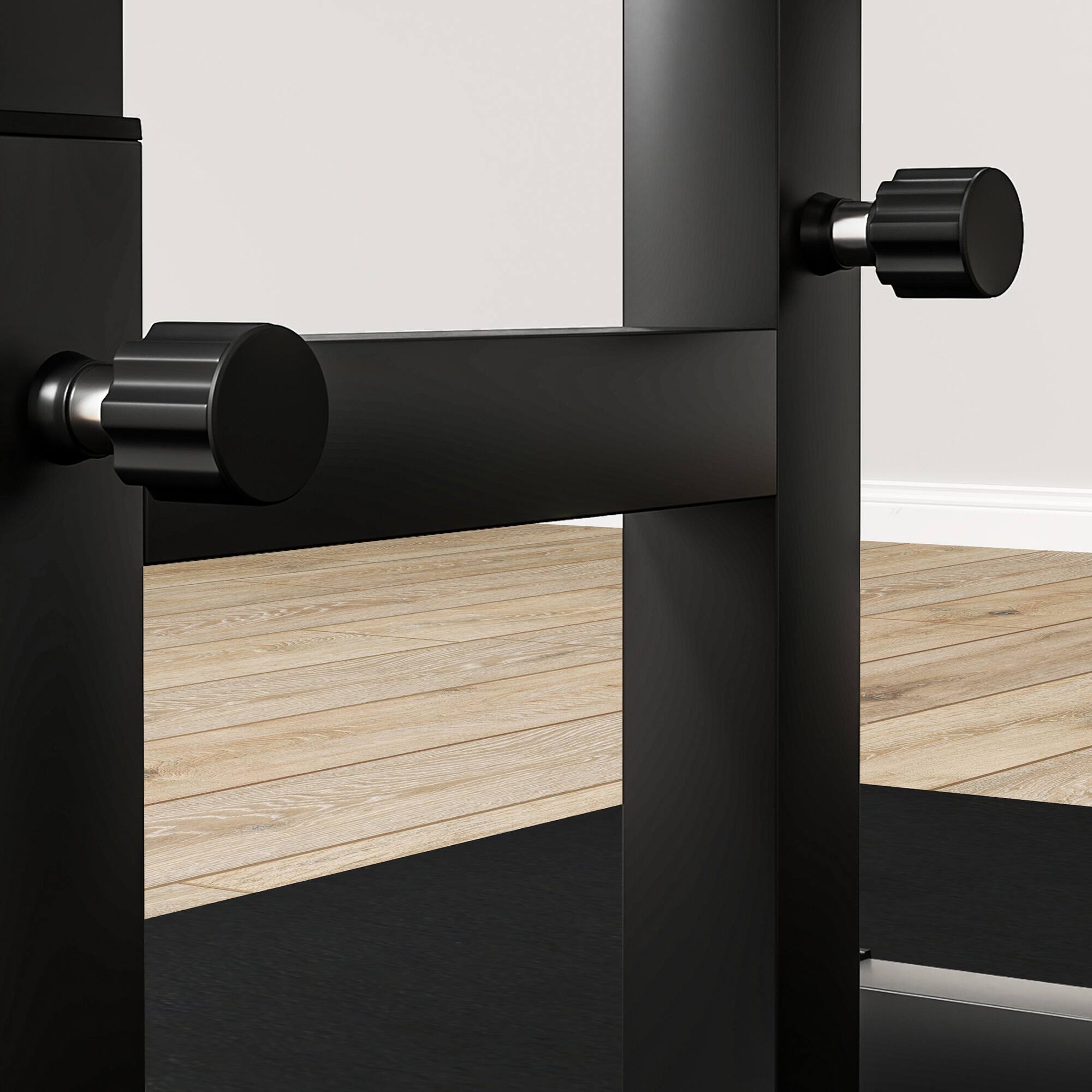 Alt View 8. Soozier - Adjustable Preacher Curl Bench with Brabell Rack, Strength Training Seated Arm Isolated Barbell Dumbbell Bicep Station - Black.