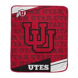 Pegasus - Utah Utes 50" x 60" Diagonal Ghost Ultra Soft Blanket - Multicolor