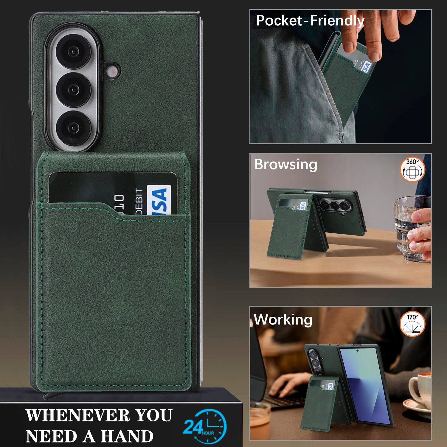Pocket-Friendly  
Browsing  
Working  

WHENEVER YOU NEED A HAND  

24 HOUR