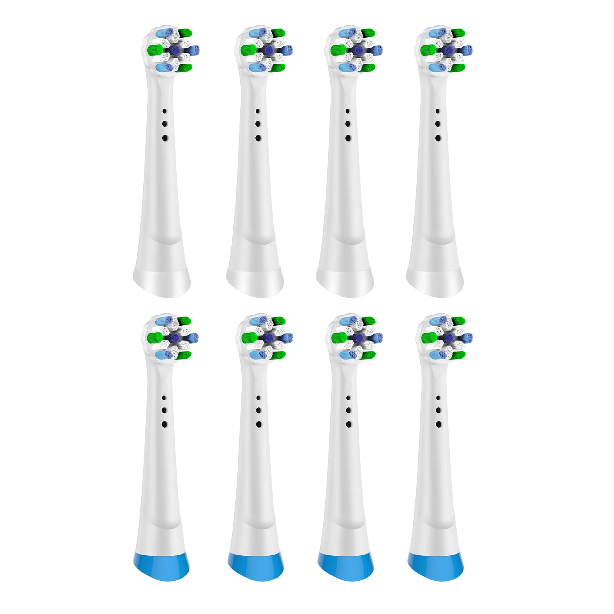 Pursonic - 8-Pack Replacement Brush Heads Compatible with Oral-B iO Series 2–10
