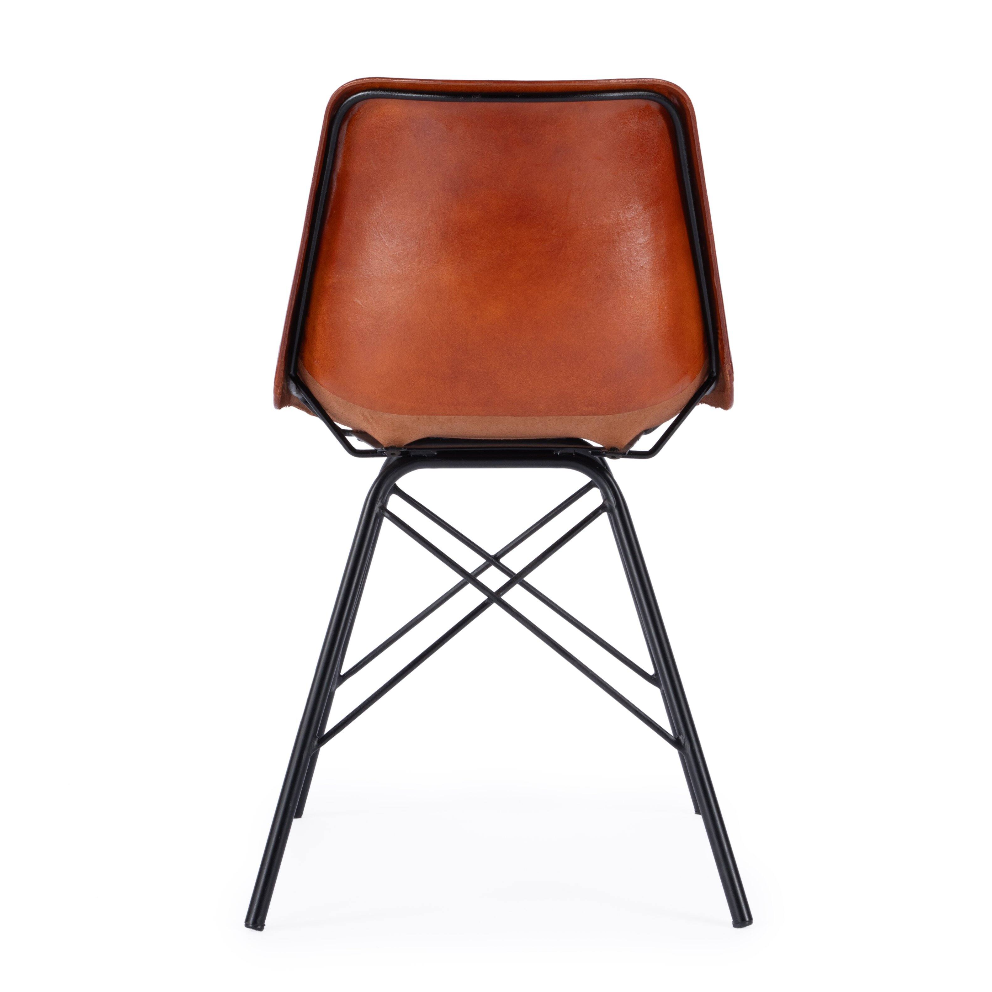 Alt View 4. Butler Specialty - Inland Leather Side Chair - Medium Brown.