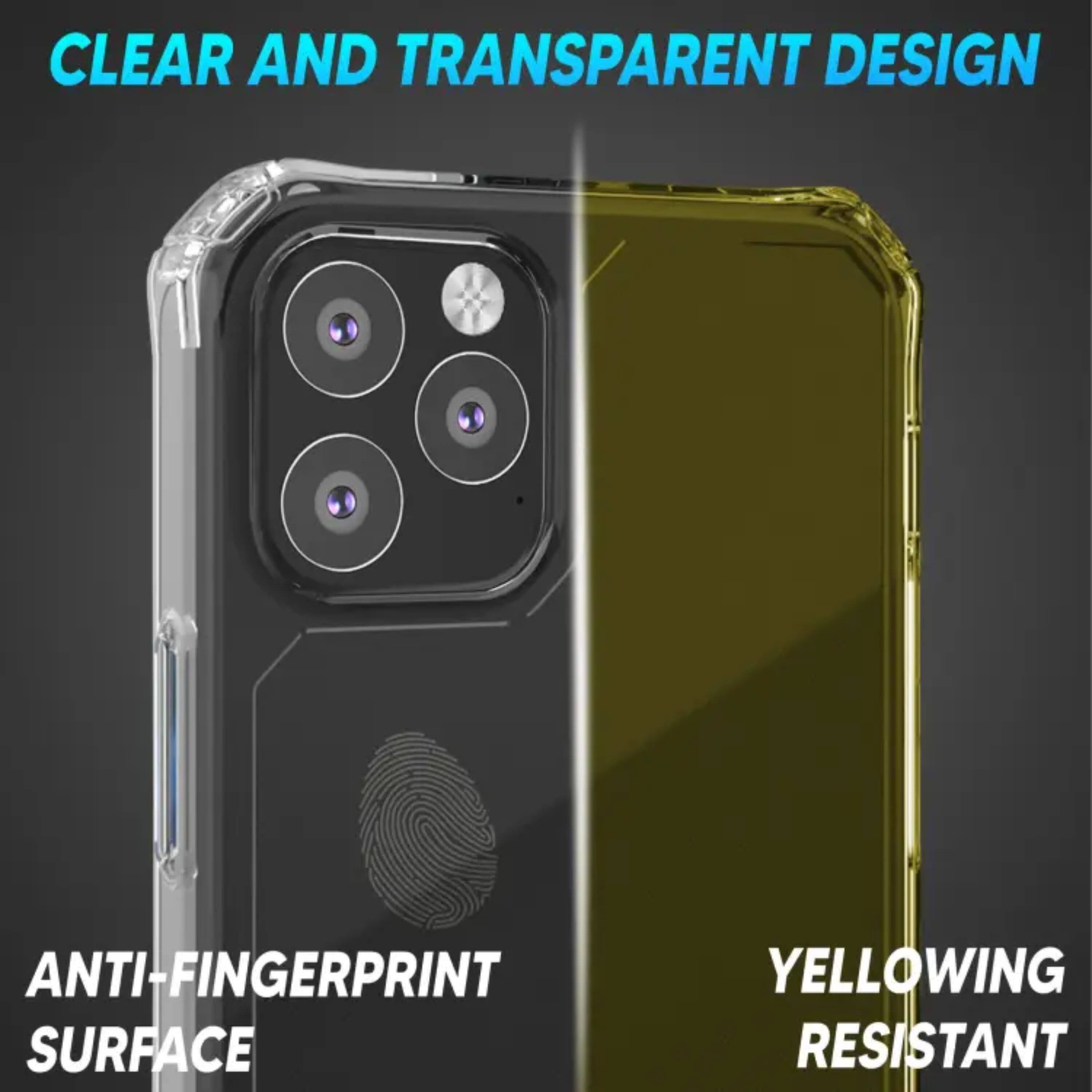 CLEAR AND TRANSPARENT DESIGN  
ANTI-FINGERPRINT SURFACE  
YELLOWING RESISTANT