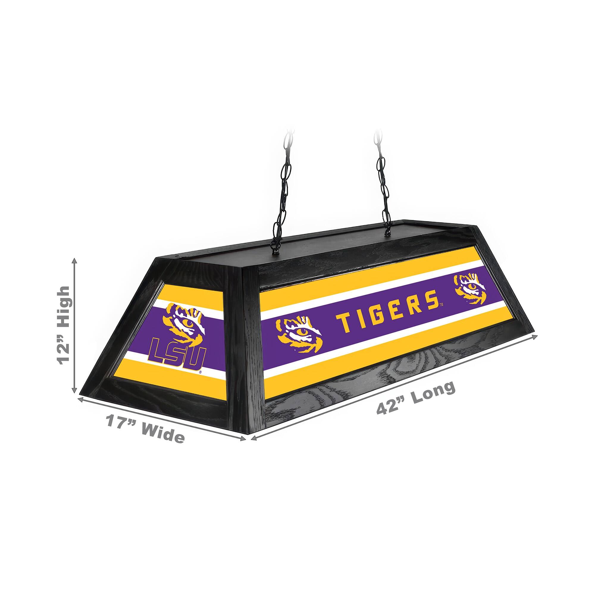 High 12" LSU 17" Wide TIGERS. 42" Long