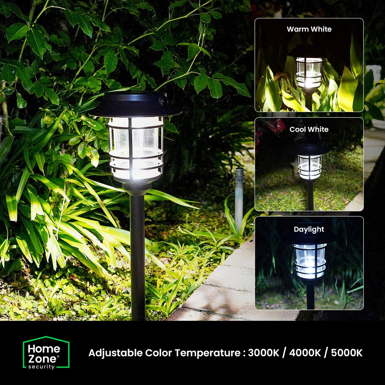 Warm White Cool White Daylight Home Zone security Adjustable Color Temperature: 3000K / 4000K / 5000K