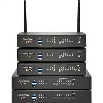 SONICWALL 270W
SONICWALL 370
SONICWALL 470W
SONICWALL 570P
SONICWALL 670
